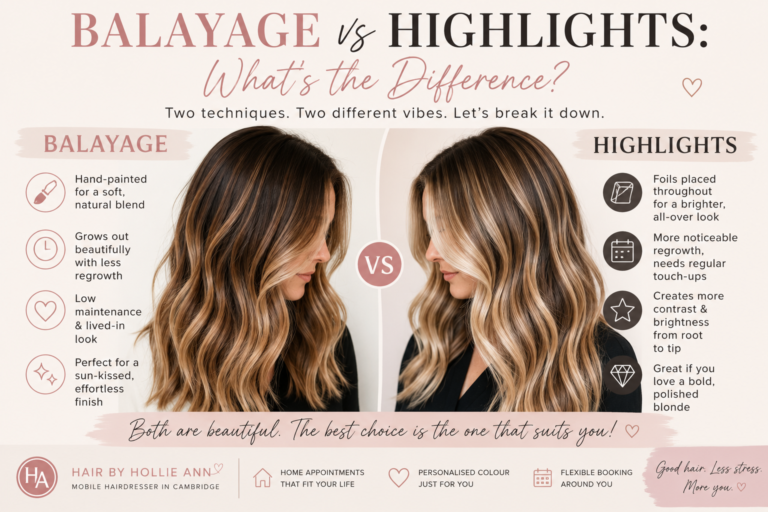 balayage vs highlights
